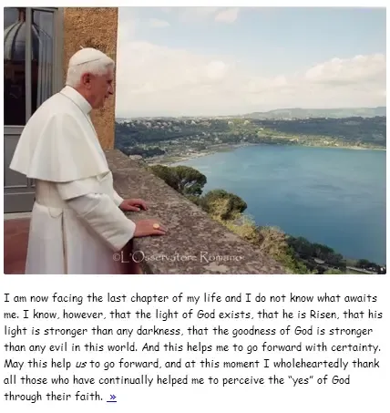 pope resignation in comic-sans